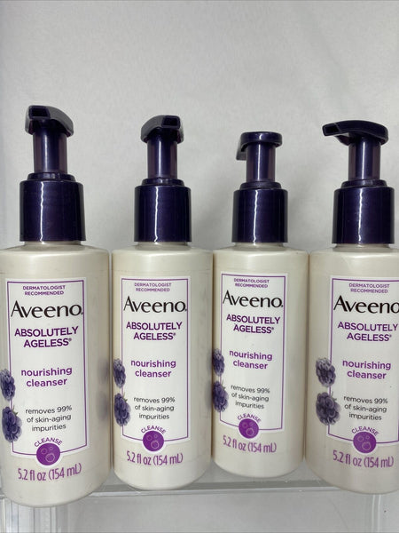 (4) Aveeno Absolutely Ageless Nourishing Cleanser Blackberry 5.2oz COMBINE SHIP