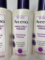 (4) Aveeno Absolutely Ageless Nourishing Cleanser Blackberry 5.2oz COMBINE SHIP