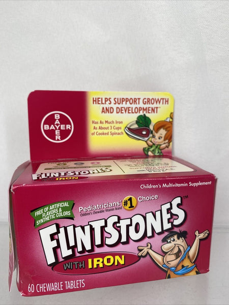 Flintstones Children's Complete Multivitamins + Iron Immune 60 Chewable 2/23