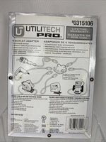 Utilitech 15 Amp 3 Wire 125v Grounding Single to 5 Outlet Adapter Extension Cord