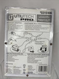 Utilitech 15 Amp 3 Wire 125v Grounding Single to 5 Outlet Adapter Extension Cord
