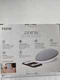 iHome Sleep Therapy Sound Machine White Noise Portable Zenergy Xtra Bass Timer
