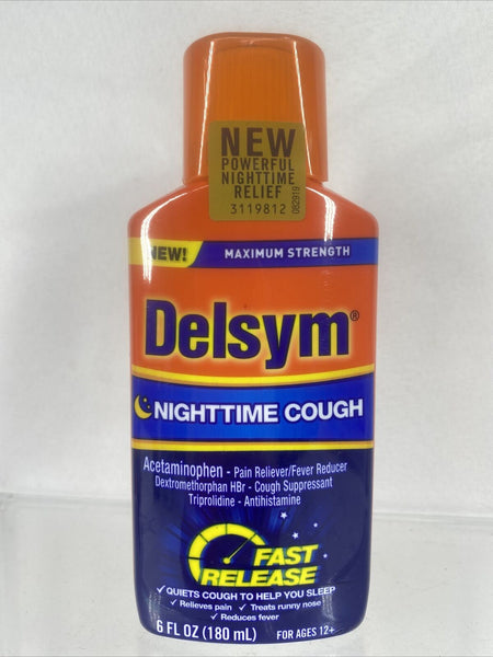 Delsym Nighttime Cough  Maximum Strength Nighttime Liquid 6oz 04/22