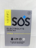 SOS Hydration Citrus Electrolyte Drink Mix 10 Packs Keto 10 Calorie 6/23