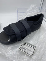 MEDLINE Semi rigid Post-Op 1 Shoe Black XLarge Men 12.5-14 Sz Adjustable Slipper