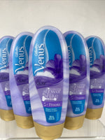 (5) Gillette Venus with Olay Moisturizing Shower & Shave Creme Freesia, 10 oz