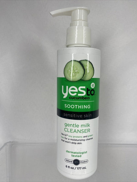 YES TO Cucumbers Gentle Milk Face Cleanser Sensitive  Hypoallergenic 6oz