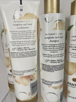 (5) Pantene Curl Care Jojoba Oil Sulfate Free 9.6oz Shampoo & 8oz Conditioner