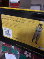NEW CABELA'S DRY-PLUS PREMIUM CHEST WADERS MEN'S LARGE L REGULAR TAN 0601DPP-R-L