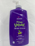 (2) Aussie Miracle Volume Shampoo & Conditioner HUGE PUMP Plum Bamboo 26.2 Oz