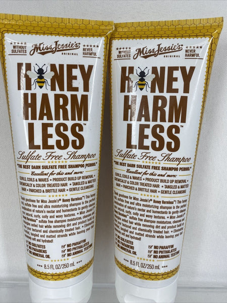 (2) Miss Jessie's Honey Harmless Sulfate Free Shampoo, 8.5 OZ