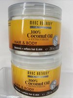 (2) Marc Anthony 100% Coconut Oil + Extra Virgin Hair & Body Moisturizer 10oz