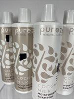 (5) Purezero Hair Care Coconut Milk  Shampoo & Conditioner Moisturizer ￼12 oz