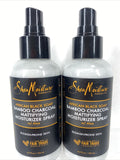 (2) Shea Moisture African Black Soap Bamboo Charcoal Mattifying Moisture Spray