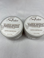 (2) Shea Moisture 100% Virgin Coconut Makeup Melting Cleansing Balm Remover 3.5z