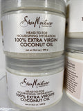 (4) Shea Moisture Head-To-Toe Nourishing Hydration 100% Extra Virgin Coconut Oil