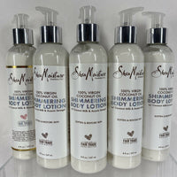 (5) Shea Moisture 100% Virgin Coconut Oil Shimmering Body Lotion 8oz
