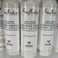 (5) Shea Moisture 100% Virgin Coconut Oil Shimmering Body Lotion 8oz