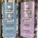 (3) Love Beauty & Planet Relaxing Rain Lavender Argan Radical Body Wash 16oz