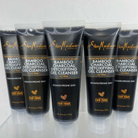 (5) Shea Moisture African Black Soap Bamboo Charcoal Detoxifying Gel Cleanser 4o