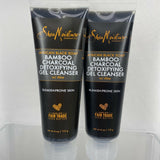 (5) Shea Moisture African Black Soap Bamboo Charcoal Detoxifying Gel Cleanser 4o