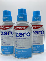 (3) Colgate Zero Healthy Gums Mouthwash 17.4oz Natural Spearmint Vegan ￼7/22