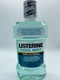 Listerine Antiseptic Cool Mint Mouthwash Zero 24hr  protection 33.8 oz 1L