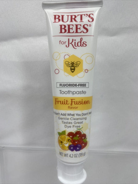 Burt’s Bees Kids Fluoride-Free Fruit Fusion Toothpaste 4.2oz 10/22 Combine Ship