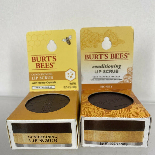(2) Burt’s Bees Conditioning Lip Scrub Honey Crystals .25oz￼