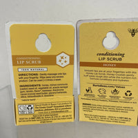 (2) Burt’s Bees Conditioning Lip Scrub Honey Crystals .25oz￼