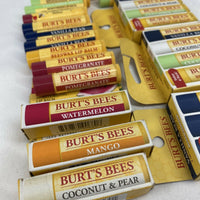 (25) Burt's Bees Beeswax Lip Balm Coconut Cucumber Pomegranat vanilla Watermelon
