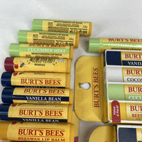 (25) Burt's Bees Beeswax Lip Balm Coconut Cucumber Pomegranat vanilla Watermelon