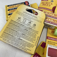 (22) Burt's Bees Raspberry Lip Balm Coconut mint Pomegranate vanilla Watermelon