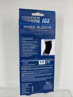 Copper Fit Ice Menthol Infused Compression Knee Sleeve Medium S/M 12"-16" Strong