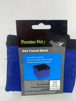 Premier Pet Travel Bowl Dog 50 oz Food Water Pop-Up Durable Quick Drying￼