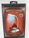 Wireless Phone Charging Desk Lamp 3 Brightness Adjustable Neck Gift Stocking Stu