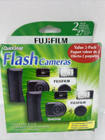 Fuji Film Quick Snap Flash Cameras 2-Pack 27 Exposures 2022