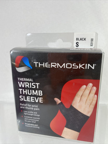 Thermoskin Small Thermal Wrist Thumb Sleeve Brace Support Stabilizing Moderate