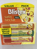 Blistex Lip Moisturizer Satin Nectar Variety Passion  Peach Pineapple￼ 0.15 Oz.