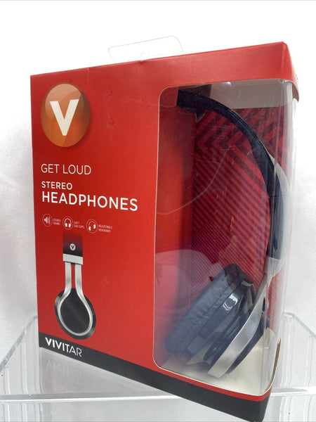 Vivitar Get Loud Stereo Headphones On Ear Adjustable Headband