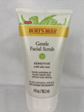 Burt's Bees Gentle Facial Scrub Cleanser Exfoliating Aloe Sensitive 4oz