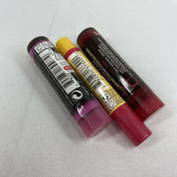 (3) Burt's Bees Lip Shimmer Lip Balm Rhubarb Sweet Violet Daisy Tinted Lip Balm￼