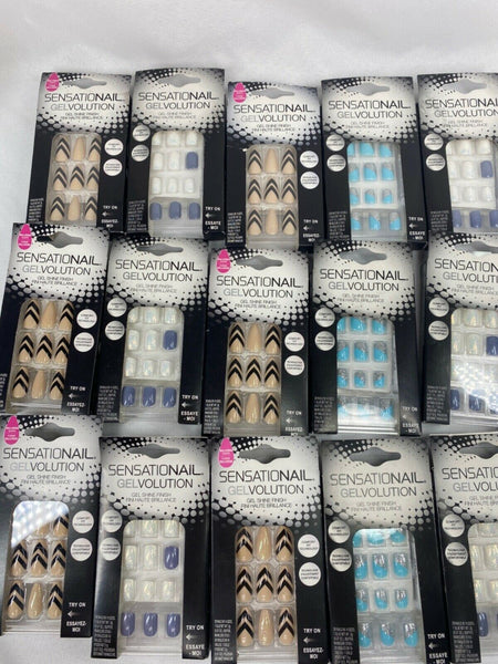 Sensationail Gel Press On Nails YOU CHOOSE Buy More Save & COMBINE SHIPPING