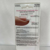 Kiss Acrylic SQUARE #62276 French Tip Real Short Glue On Nails KSA01