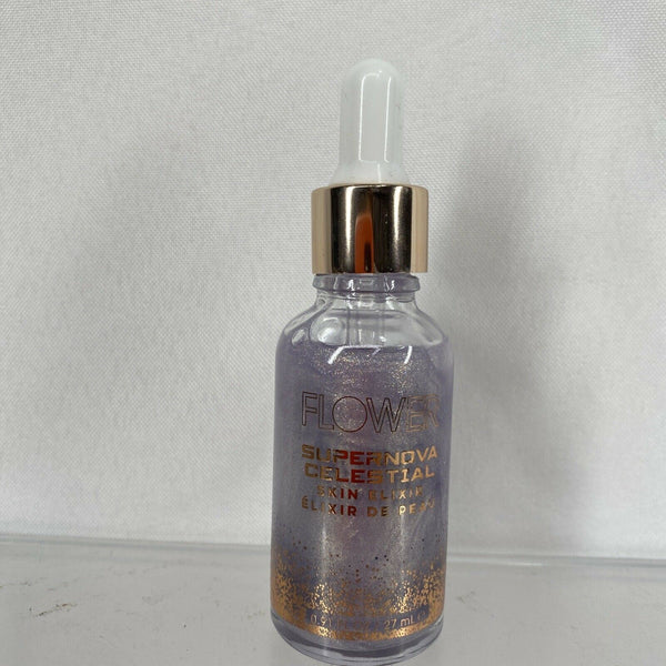 Flower Supernova Celestial Facial Elixir Serum Glow Highlight Drops .91 oz 27ml