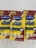 (3) Dr. Scholl's Corn Remover Cushions All Day  6 Pack Thin & Flexible