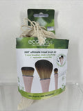 Ecotools 360° Ultimate Travel Brush Kit 3 Mini Brushes Made Using Hemp E12B