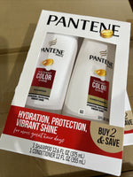 (2) Pantene Pro-V Radiant Color Shine Shampoo Conditioner (12 oz) Set 4 Bottles!