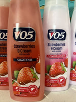 (6) VO5 Moisturizing Shampoo & Conditioner Strawberries & Creme 12.5 fl oz