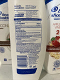 (4) Head & Shoulders Apple Cider Coconut 2in1Dandruff Shampoo Conditioner 13.5oz
